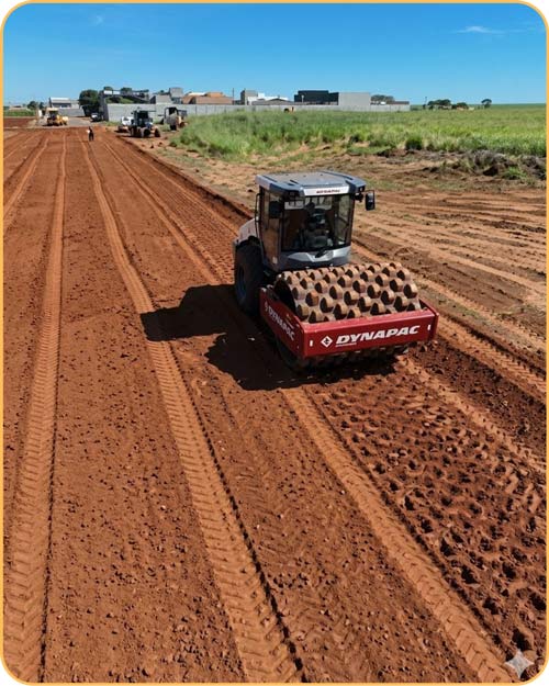Construção de Subleito, Sub-Base e Base para Estradas e Pátios Industriais
